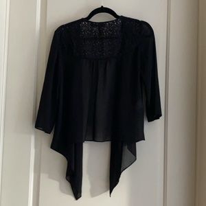 Black BCBG Cover Blouse